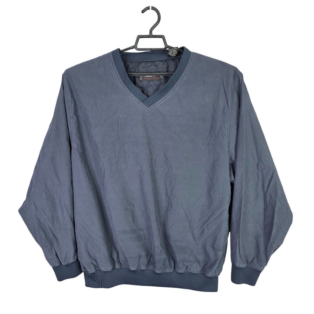 Mens Frenzi Golf Navy Blue Pullover Jacket Wind & Water Resistant V-Neck Size XL